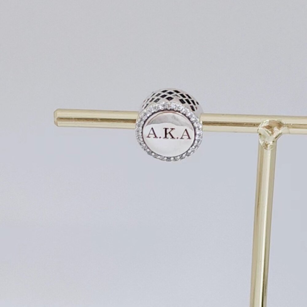 Pandora AKA Charm Alpha Kappa Alpha Sorority Bead Charm - Picture 4 of 4